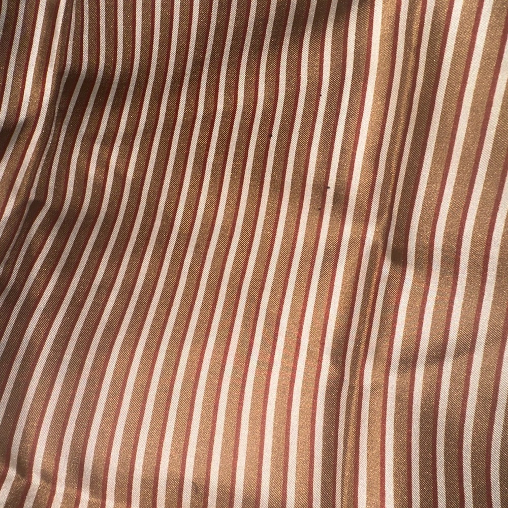 Yves Saint Laurent Men's Gold and Red Silk Scarf - Picture 5 of 10
